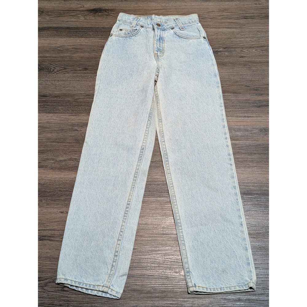 Levis 550 Relaxed Fit Jeans Youth 12 Slim Light Wash Orange Tab Vintage 90s 1994